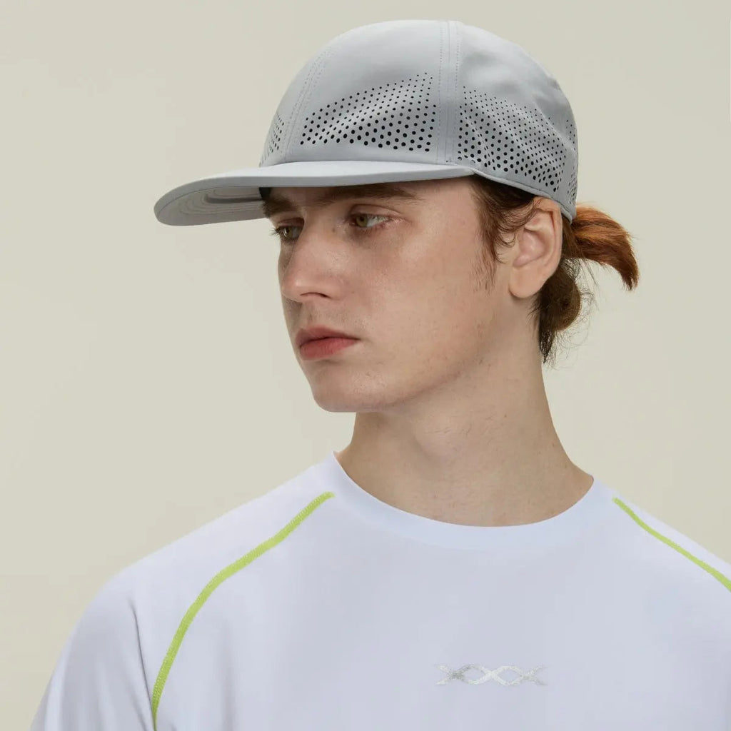 Blank & Custom 6 Panel Perforated Performance Running Hat Wholesale - 6445