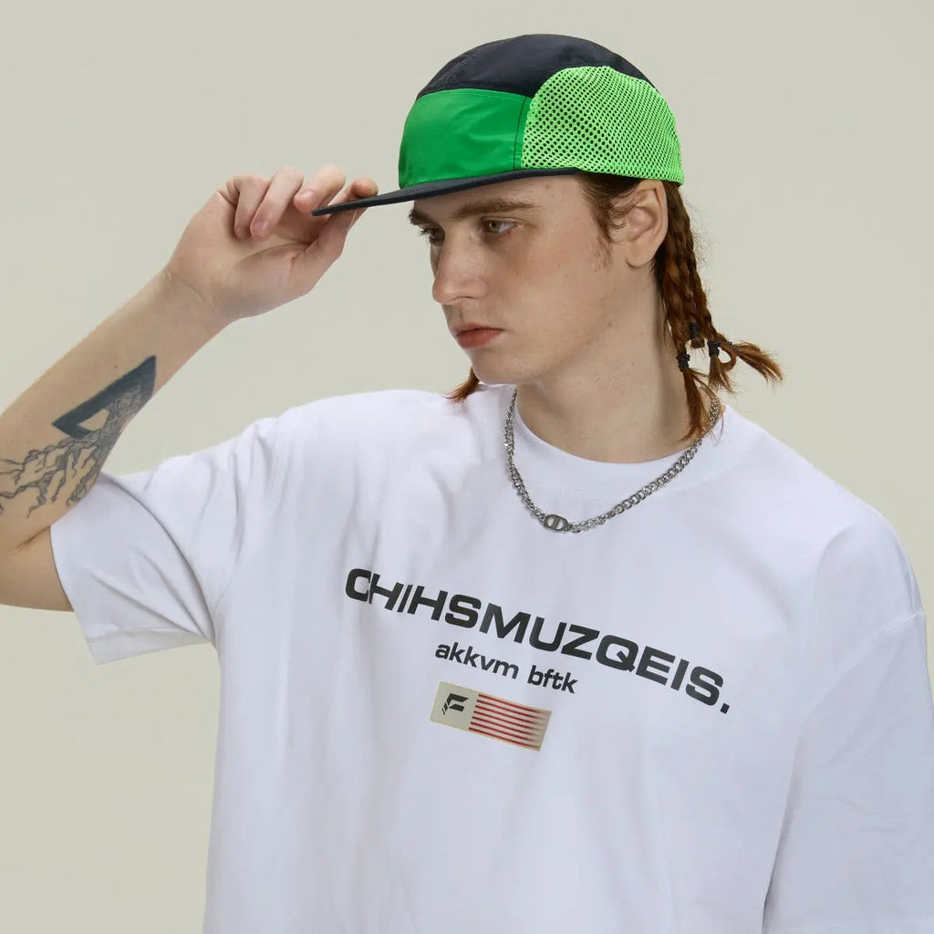 Blank & Custom Water Repellent 5 Panel Nylon Mesh Camper Hat Wholesale - 5209