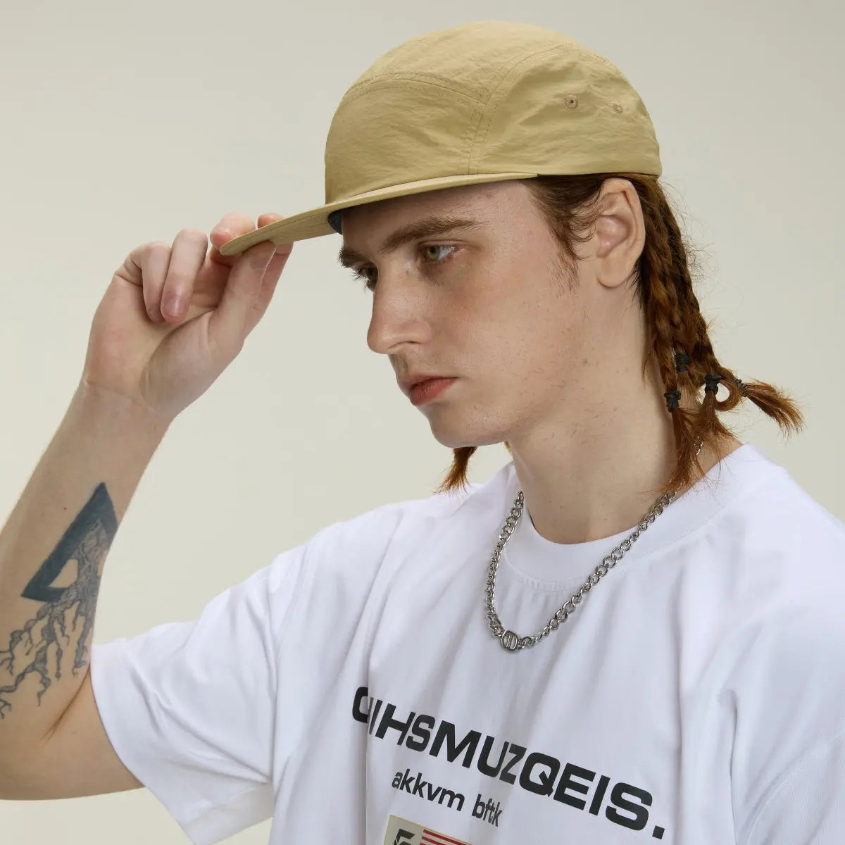 Blank & Custom 5 Panel Nylon Water Repellent Camper Hat Wholesale - 6016