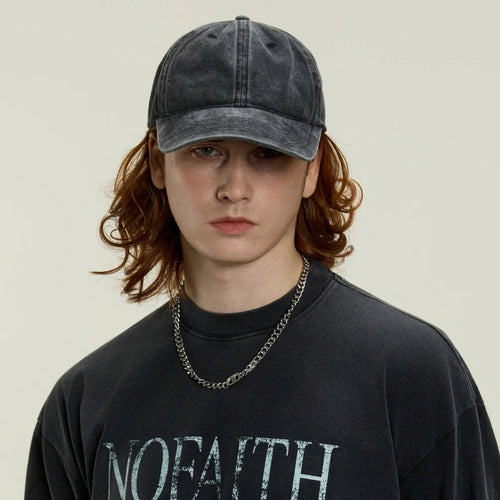 Blank & Custom 6 Panel Distressed Vintage Dad Hat Wholesale - 6123