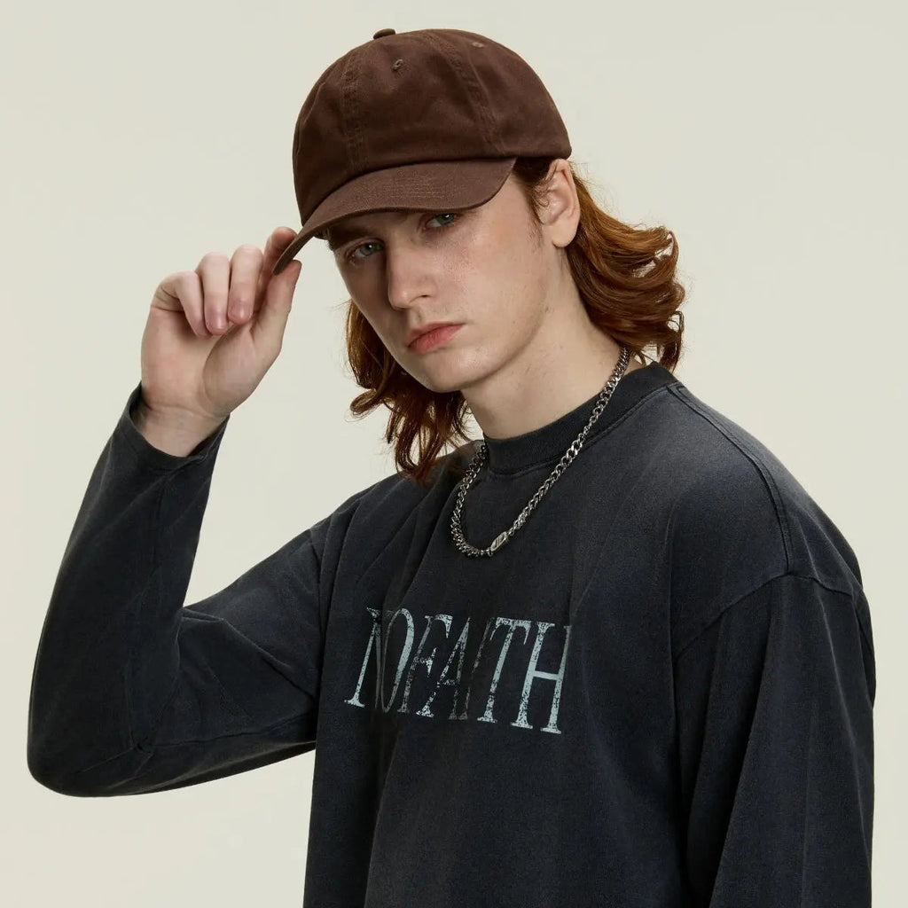 Blank & Custom Unstructured Cotton Sanded Twill Dad Hat Wholesale - 6019