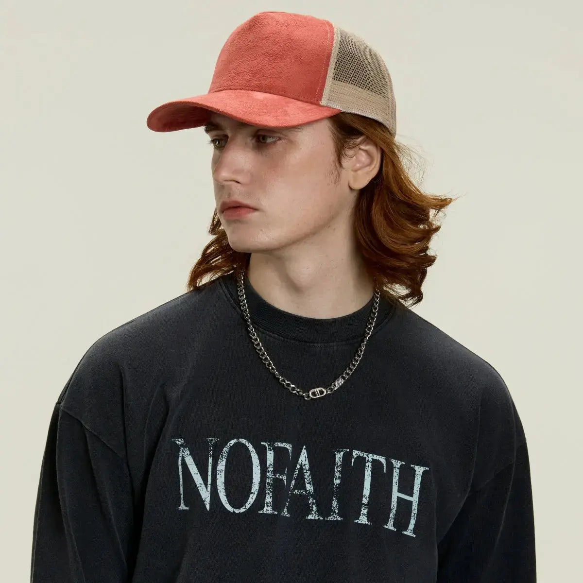 Blank Suede Mesh 5 Panel Trucker Hats Wholesale - 6710