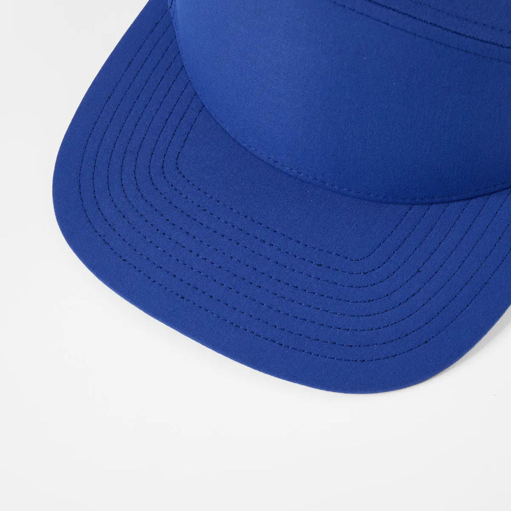 Blank & Custom Flat Bill 7 Panel Perforated Snapback Golf Hat Wholesale - 6472