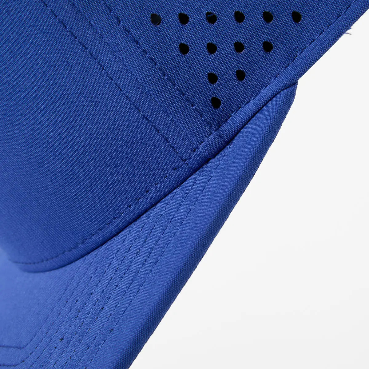 Blank & Custom Flat Bill 7 Panel Perforated Snapback Golf Hat Wholesale - 6472