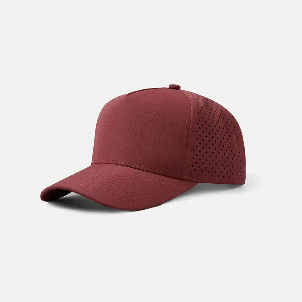 Blank & Custom Perforated 5 Panel Performance Snapback Golf Hat Wholesale - 6526