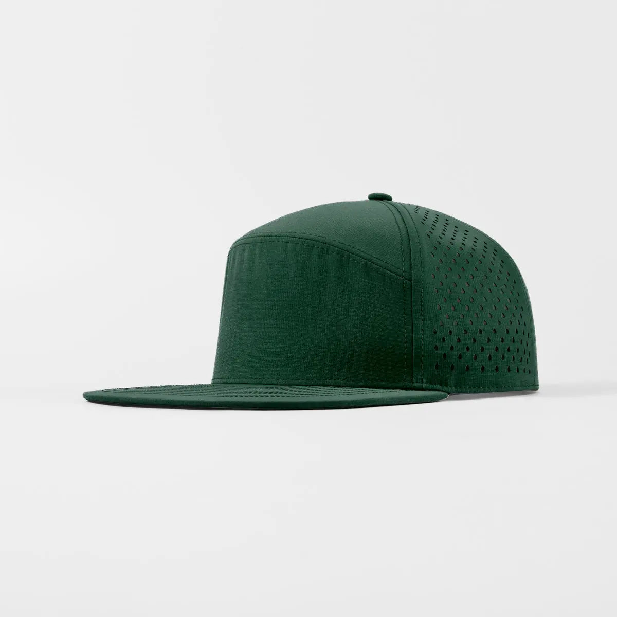 Blank & Custom Perforated Flat Bill Water Repellent Snapback Golf Hat Wholesale - 6023