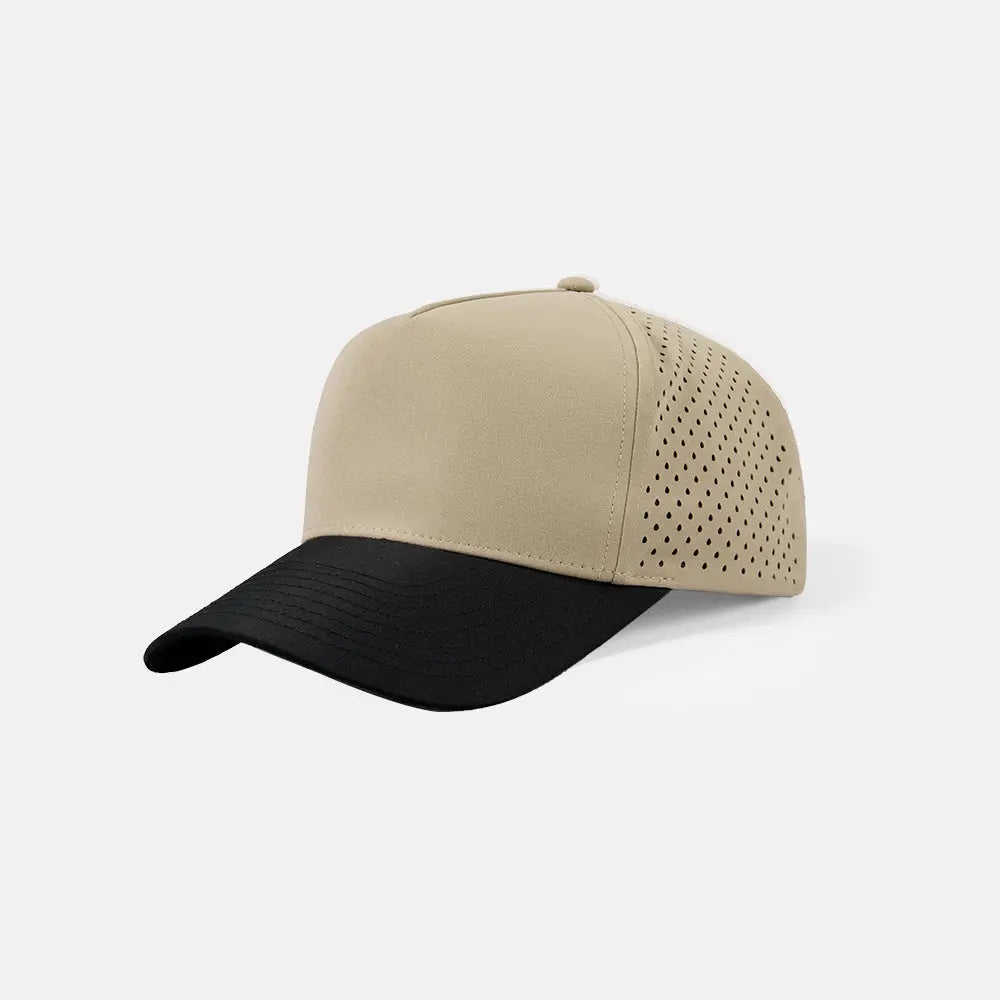 Blank & Custom Perforated 5 Panel Performance Snapback Golf Hat Wholesale - 6526