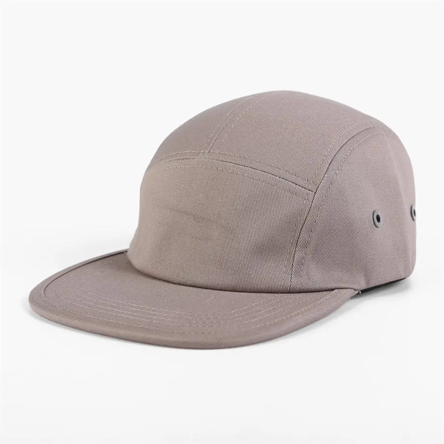 Blank Flat Bill 5 Panel Cotton Twill Camper Hat Wholesale - 6714