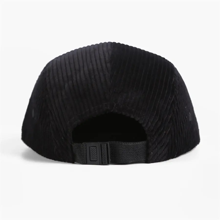 Blank & Custom Corduroy 5 Panel Flat Bill Camper Hat Wholesale - 6715