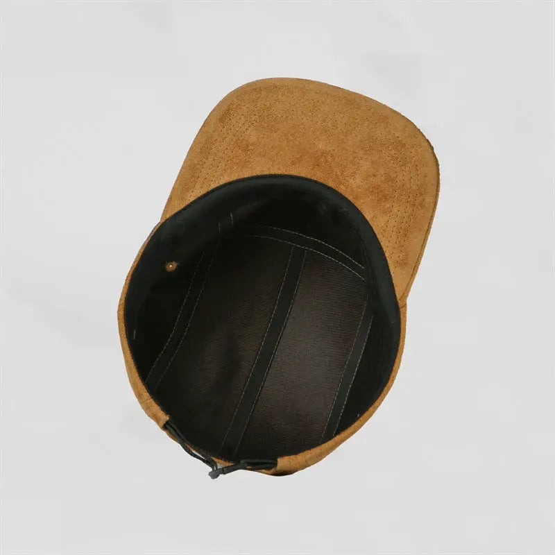 Blank Suede 5 Panel Flat Bill Camper Cap Wholesale - 6739