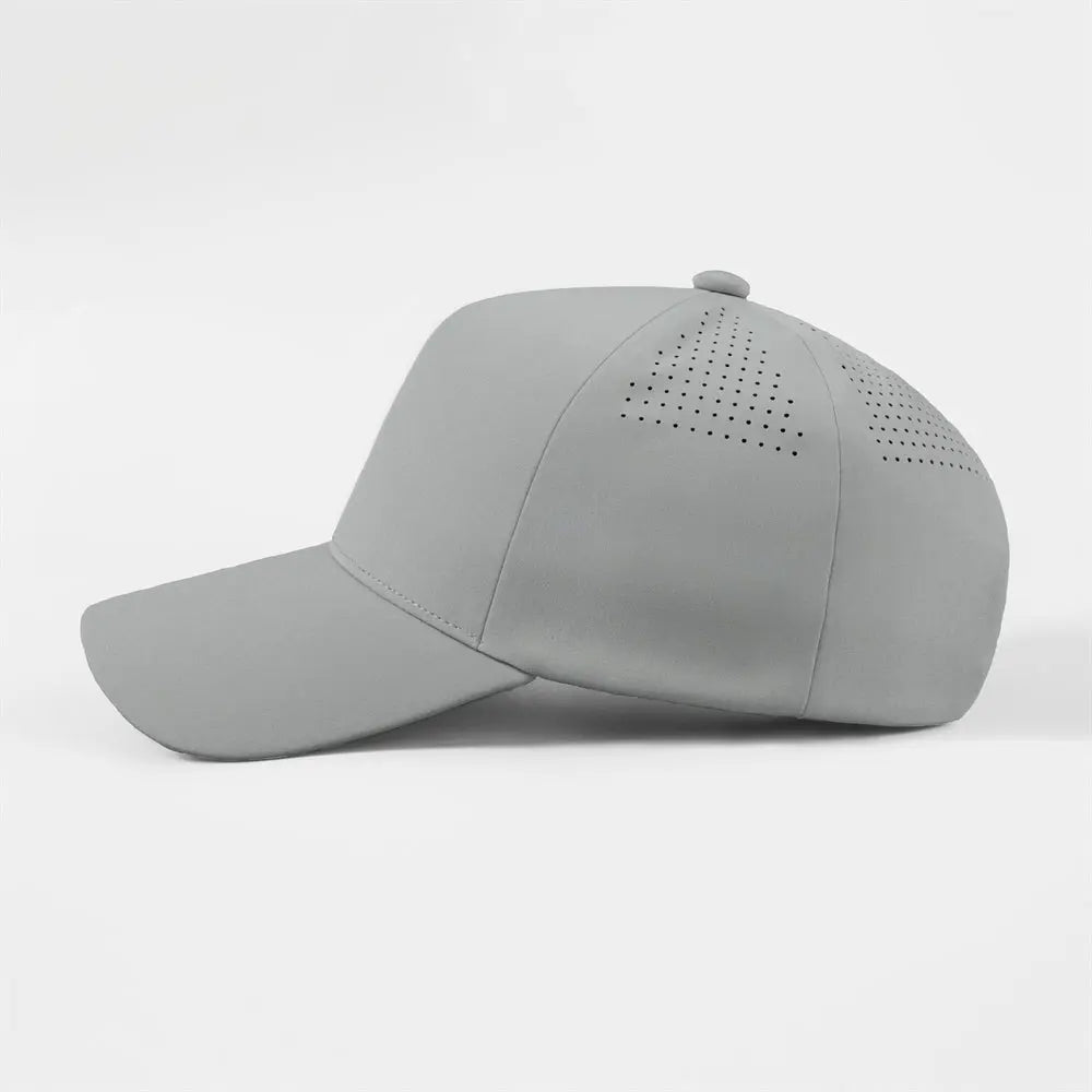 Blank Seamless Bonded Water Repellent Perforated 5 Panel Snapback Golf Hat Wholesale  - 5312
