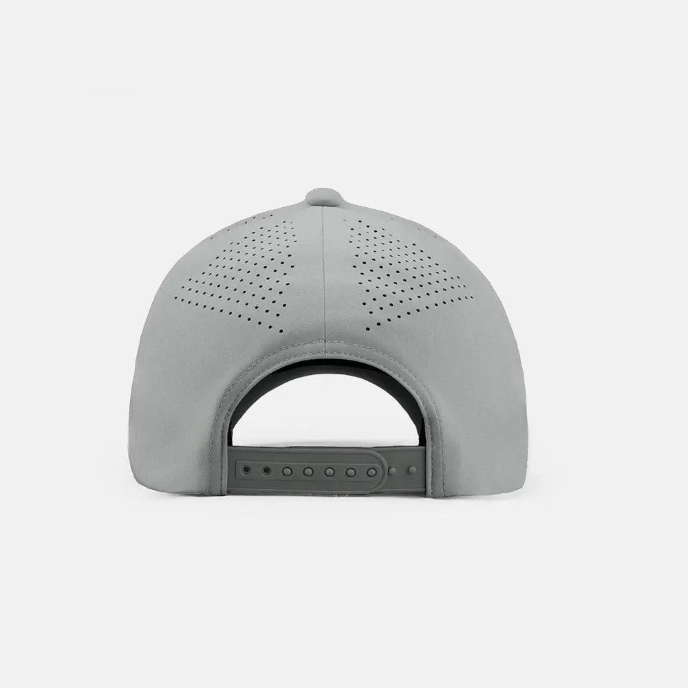 Blank Seamless Bonded Water Repellent Perforated 5 Panel Snapback Golf Hat Wholesale  - 5312