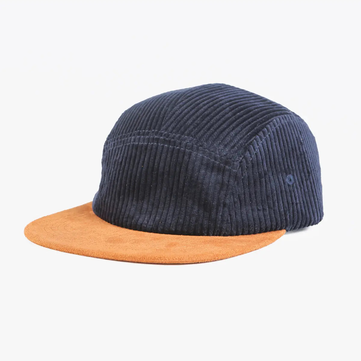 Blank & Custom Corduroy 5 Panel Flat Bill Camper Hat Wholesale - 6715