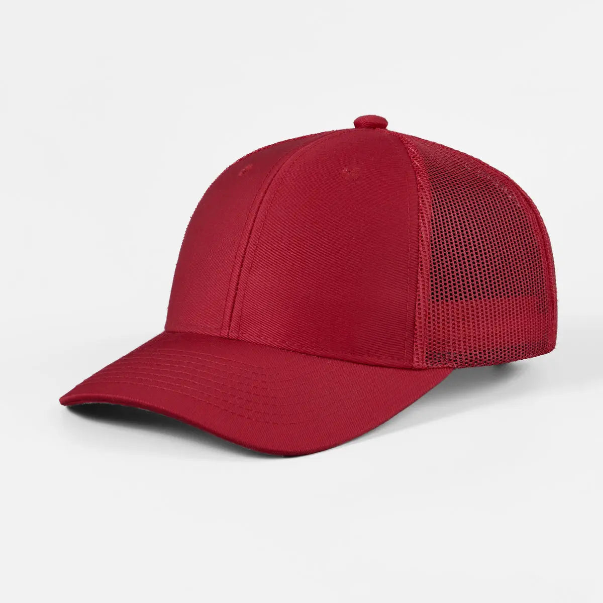 Blank & Custom 6 Panel Mid Profile Structured Trucker Hat Wholesale - 7018