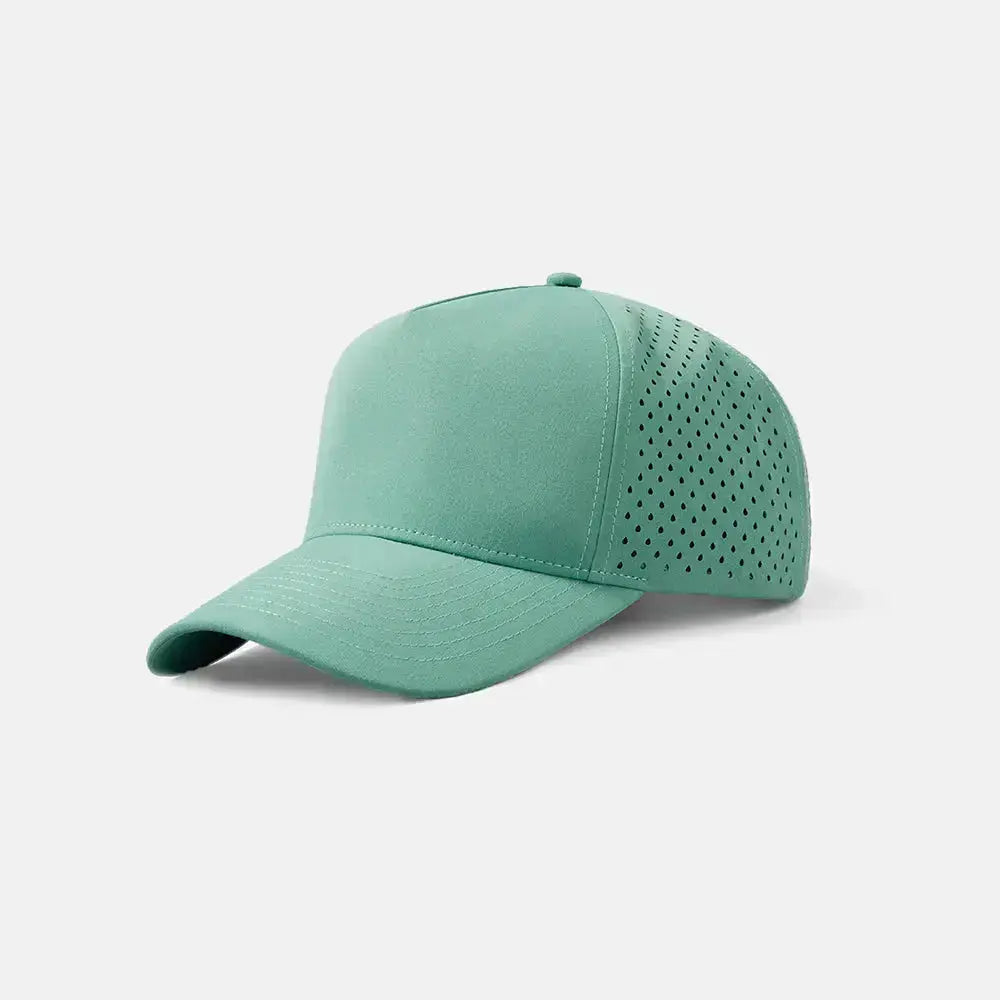 Blank & Custom Perforated 5 Panel Performance Snapback Golf Hat Wholesale - 6526