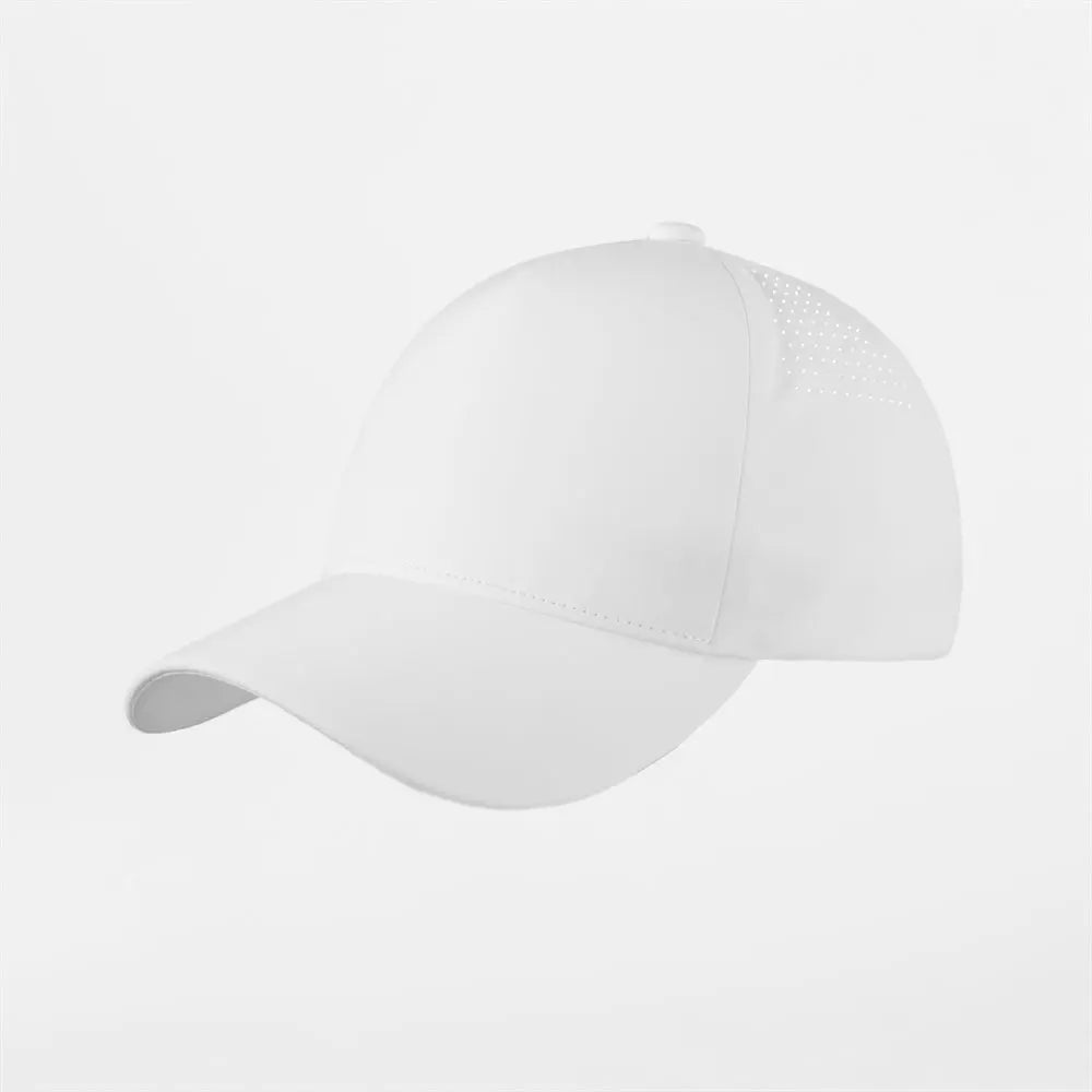 Blank Seamless Bonded Water Repellent Perforated 5 Panel Snapback Golf Hat Wholesale  - 5312