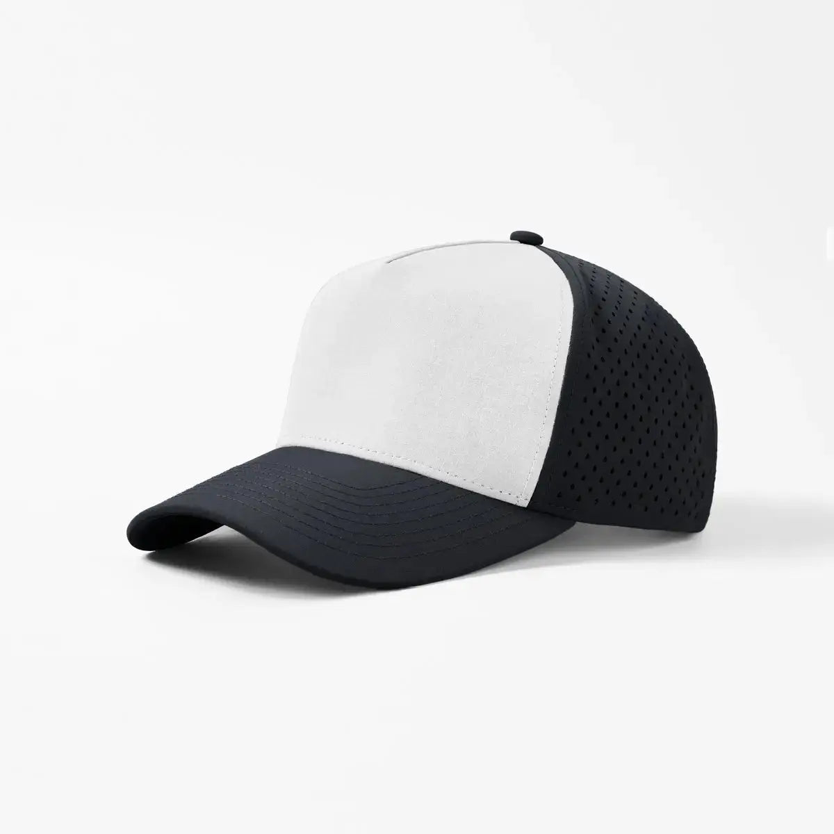 Blank & Custom Youth 5 Panel Perforated Water Repellent Snapback Golf Hat - 5479