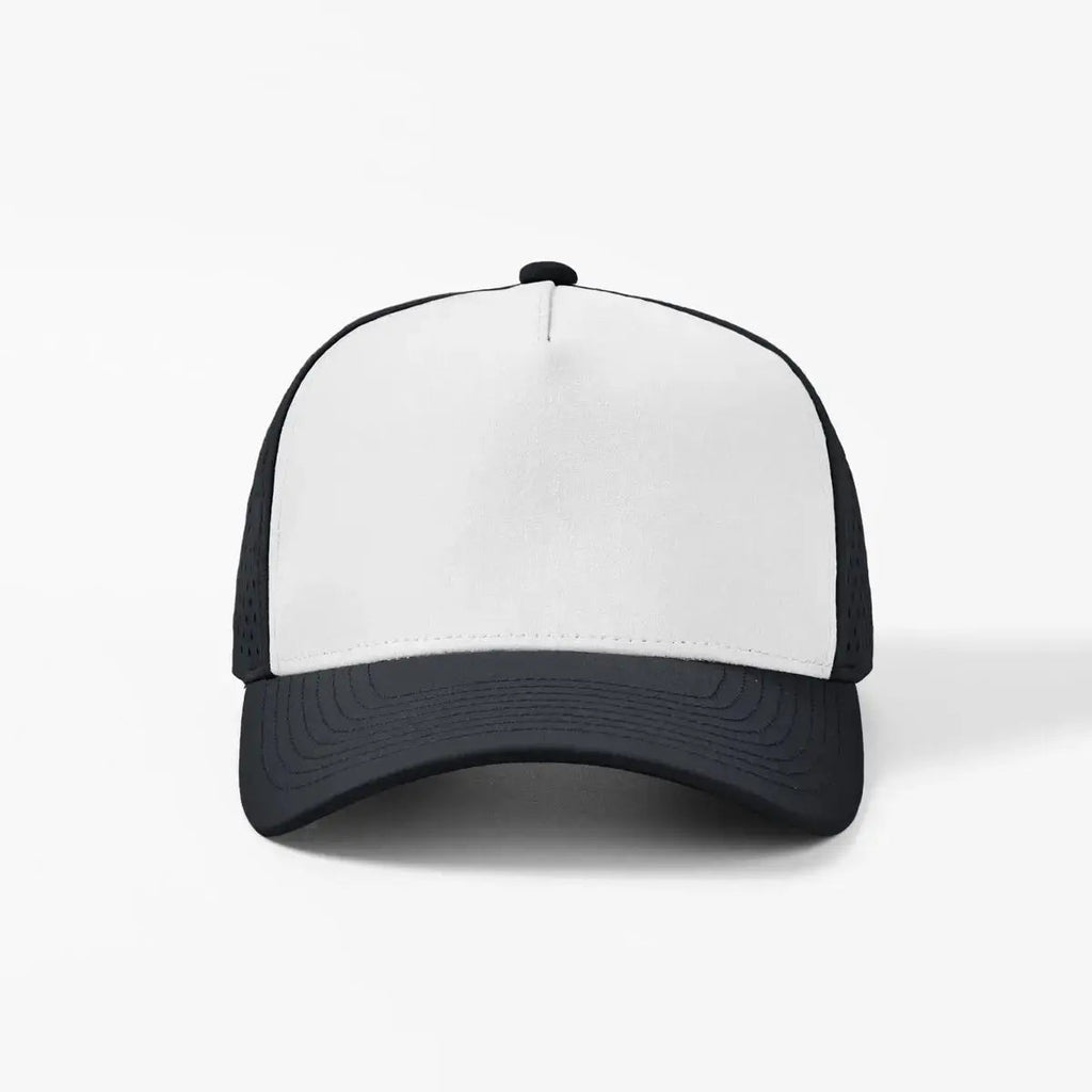Blank & Custom Youth 5 Panel Perforated Water Repellent Snapback Golf Hat - 5479