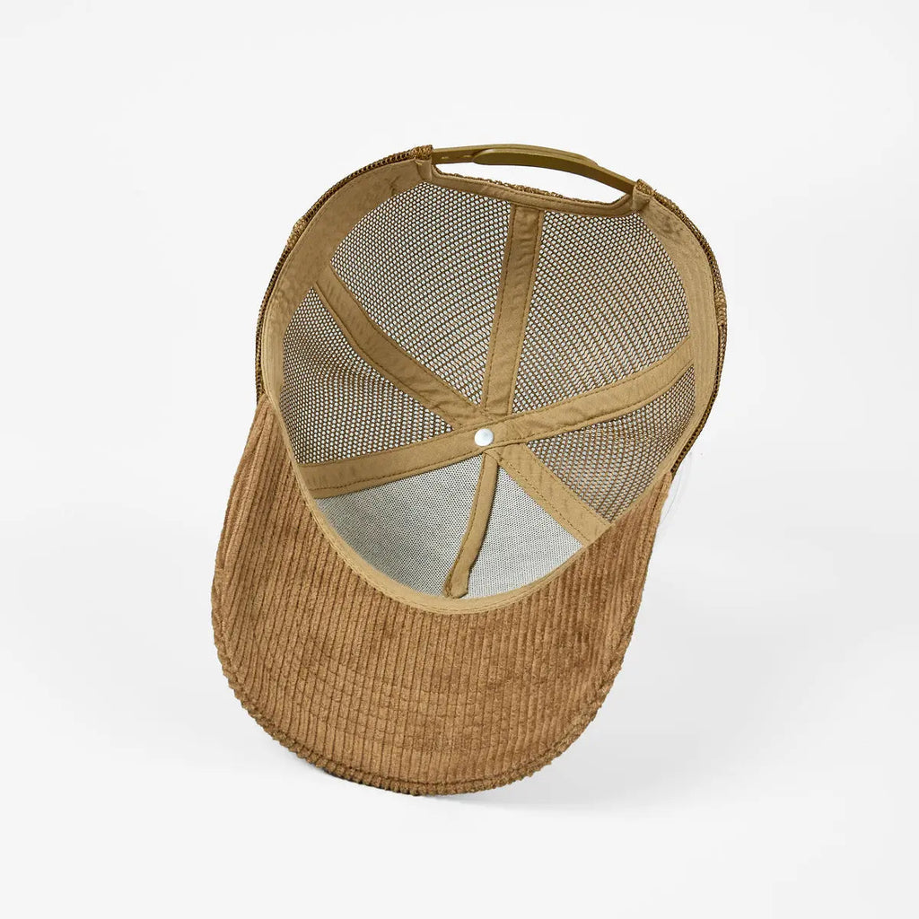 Blank & Custom 5 Panel Corduroy Trucker Hats Wholesale - 5129