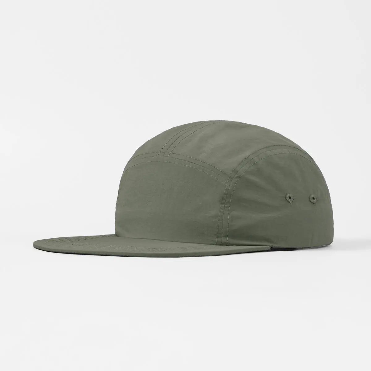 Blank & Custom Large 5 Panel Nylon Water Repellent Camper Hat Wholesale - 6016L