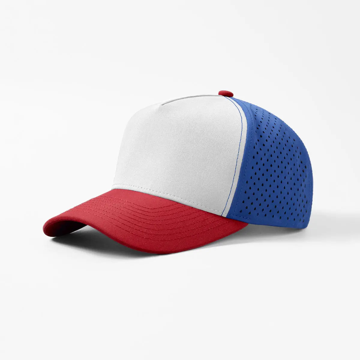 Blank & Custom Perforated 5 Panel Performance Snapback Golf Hat Wholesale - 6526