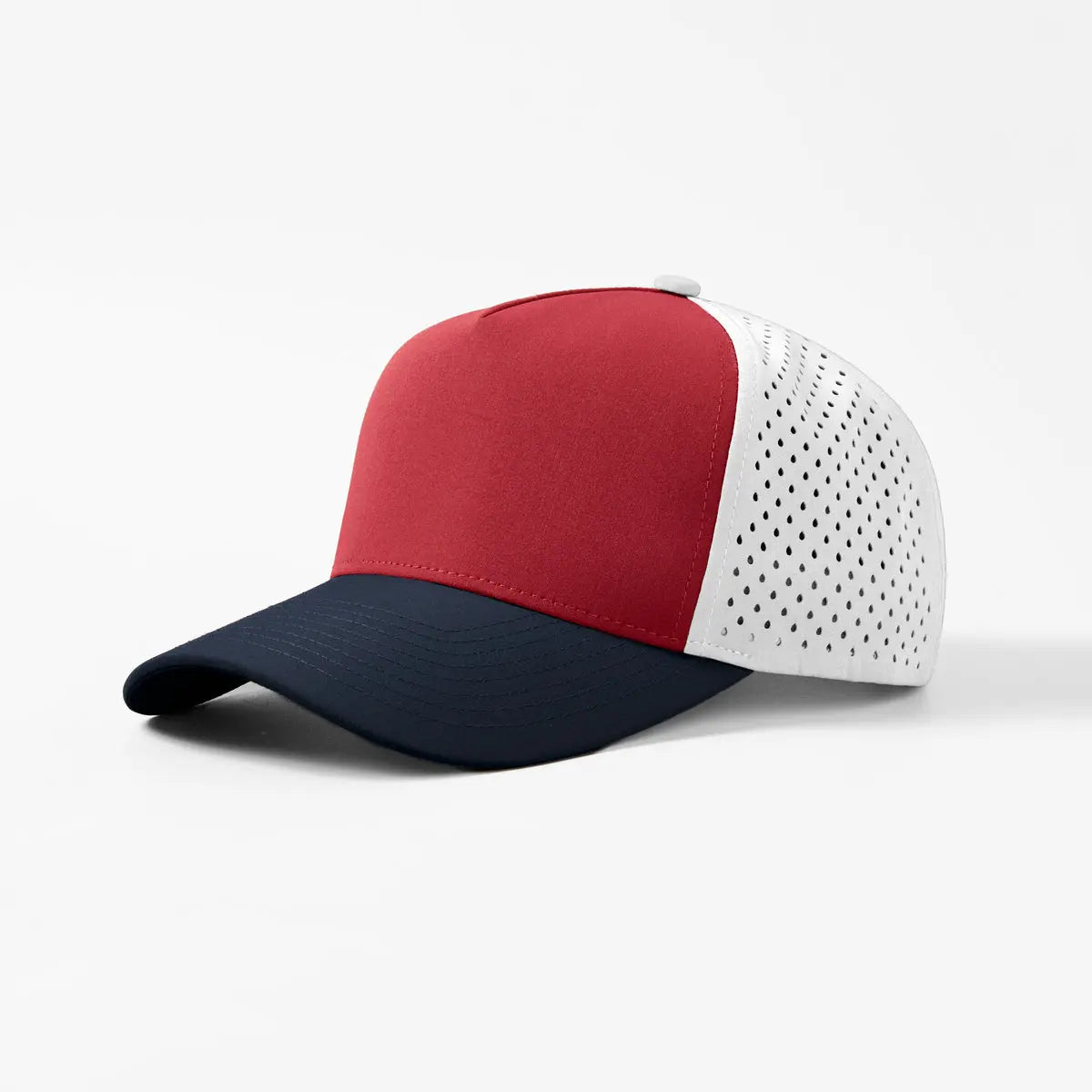 Blank & Custom Perforated 5 Panel Performance Snapback Golf Hat Wholesale - 6526